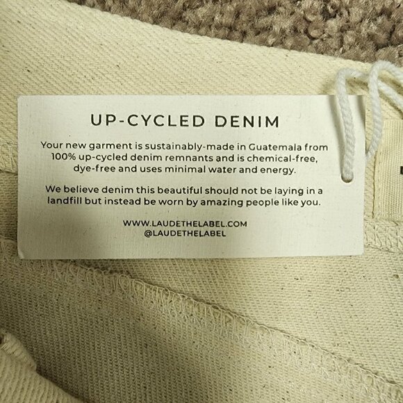 NWT Laude the Label Bone High Rise Camp Pant Jeans 0 - Picture 8 of 9